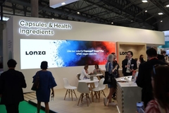 Lonza booth at tradeshow