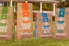 Image recyclable bag on grass