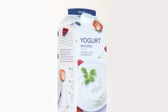 Image A close-up of a carton of yogurt