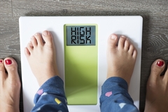 Child on weighing scale