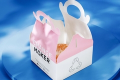 Image A pink and white packaging