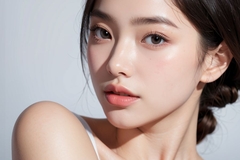 Image Korean female teenager looking into the camera