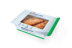 Image Backed fish in tray packaging.