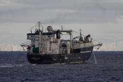 Image trawling ship
