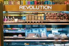 Image revolution beauty stock shelf in store