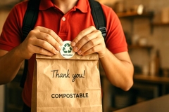 Image A person holding a paper bag