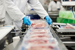 meat packaging conveyor belt