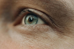 Image wrinkly eye skin