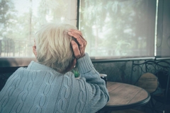 Senior with cognitive impairment