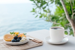 Cup of coffee at breakfast