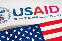 USAID logo and us flag