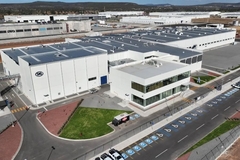 Airshot of packaging facility.