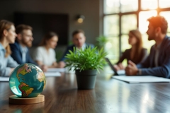 Image business people having a meeting about sustainability