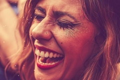 Image woman with festival makeup