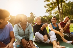 Image Active healthy seniors outside