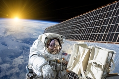 Image astronaut in space