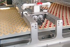 Image cookies production inside factory