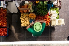 Image Man buying food on Brazil market