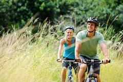Image People biking outside