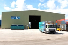 Airshot of material recycling facility.