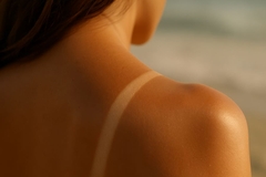 woman with tan lines from bikini