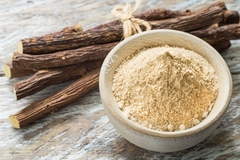 licorice stick and powder