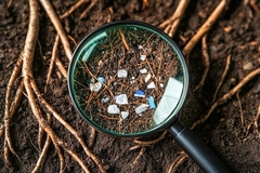 Image Oxo-degradable plastic in soil