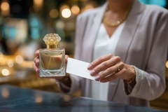 Image woman buying perfume for nostalgia