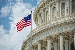Image Capitol washington US flag