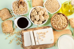Image A range of soy proteins.