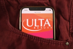 Image ulta beauty logo on phone screen