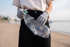 Image plastic bottle pick up