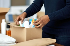 Image Unboxing personal care products.