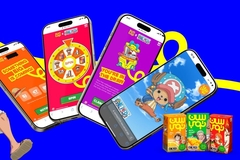 Image phone screen with prize winning game