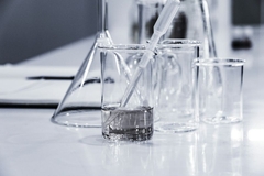 test tubes in a lab