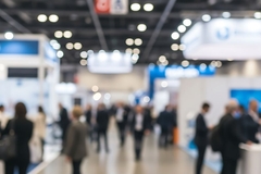 Trade show. floor.