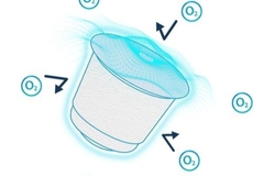 Image drawingofcoffecapsulelidshowingoxygentechnology