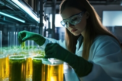 Image Woman in lab.