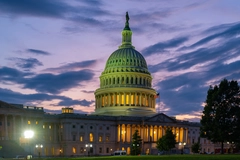 Image US capitol at night