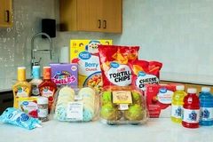 Image walmart private brand food products on white table