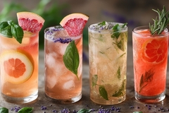 Fruit drinks.