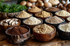 Mushrooms powders and extracts.