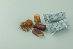 protein bars on aqua colored background
