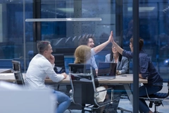 Image People in a successful business meeting