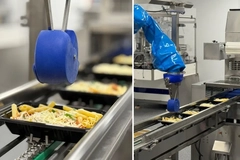 Image A close-up of packaging robot