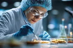 Image Food scientist working on sodium reduction.