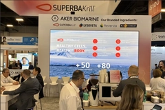 Image Aker BioMarine's booth at SupplySide Global 2025.