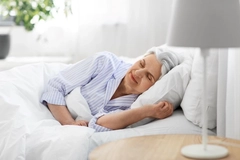 Senior woman sleeping peacefully