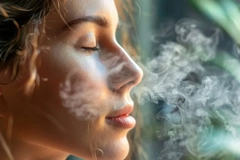 Image woman smelling scent