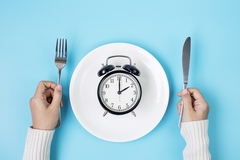 Image Clock on a plate
